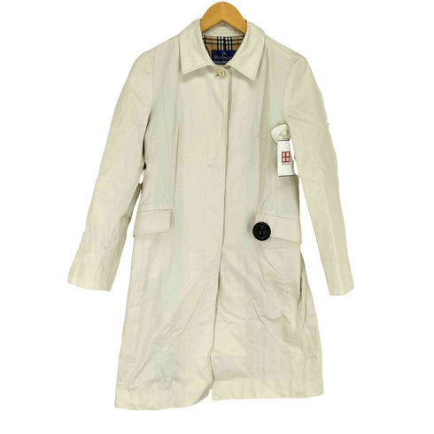 バーバリーブルーレーベル BURBERRY BLUE LABEL 裏地ノヴァチェック コットンツイルステンカラーコート レディース 40