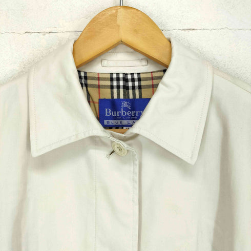 バーバリーブルーレーベル BURBERRY BLUE LABEL 裏地ノヴァチェック コットンツイルステンカラーコート レディース 40