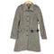 バーバリーブルーレーベル BURBERRY BLUE LABEL ウールヘリンボーンツイードステンカラーコート レディース 38