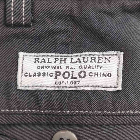 ポロバイラルフローレン Polo by RALPH LAUREN 90S PROSPECT PANT 黒染め 2タック チノパンツ メンズ 35/32