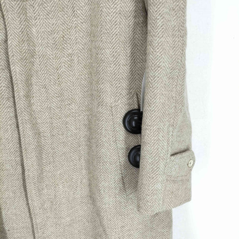 バーバリーズ BURBERRYS 70S~ STYLEDタグ ウールツイードヘリンボーンステンカラーコート メンズ