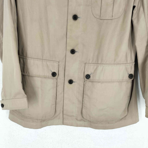 バーバリーブラックレーベル BURBERRY BLACK LABEL ノヴァチェック切替ハンティングジャケット メンズ L