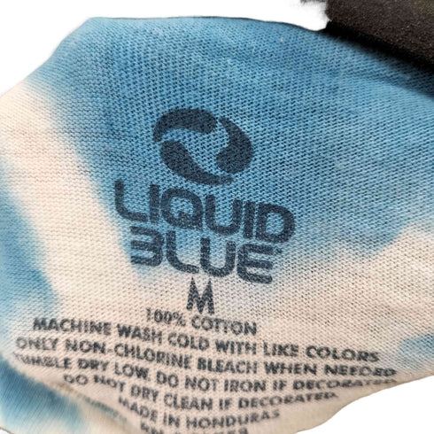 リキッドブルー LIQUID BLUE ドクロ総柄 S/S タイダイTシャツ メンズ import:M