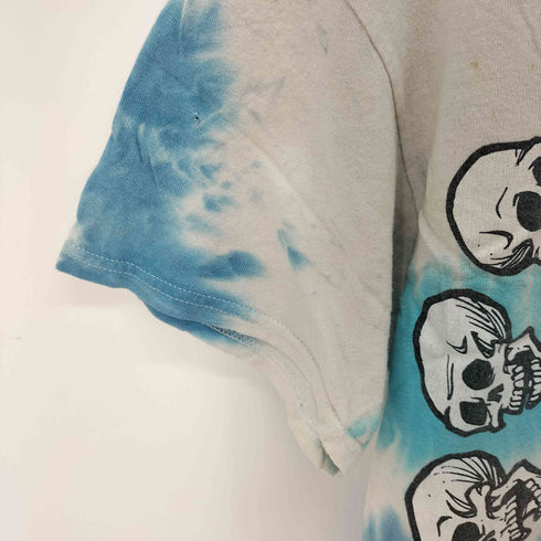 リキッドブルー LIQUID BLUE ドクロ総柄 S/S タイダイTシャツ メンズ import:M