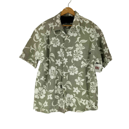 RUSTY ボタニカル柄 S/S アロハシャツ メンズ import:XL