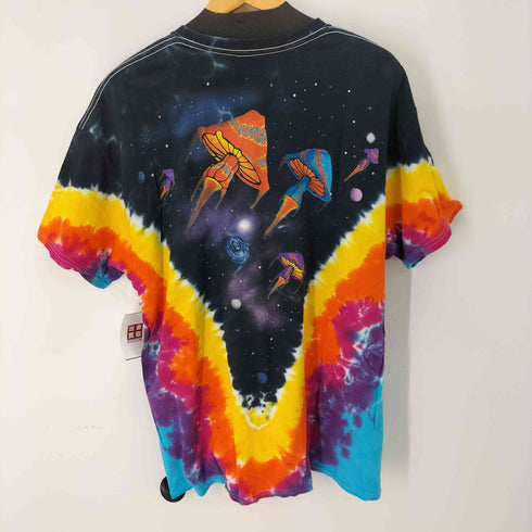 リキッドブルー LIQUID BLUE キノコ総柄 S/S タイダイTシャツ メンズ import:XL