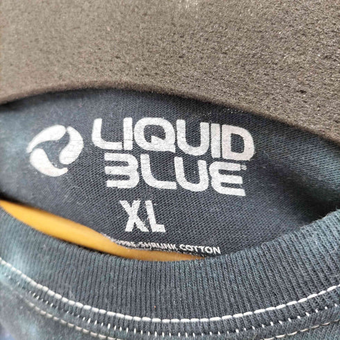 リキッドブルー LIQUID BLUE キノコ総柄 S/S タイダイTシャツ メンズ import:XL