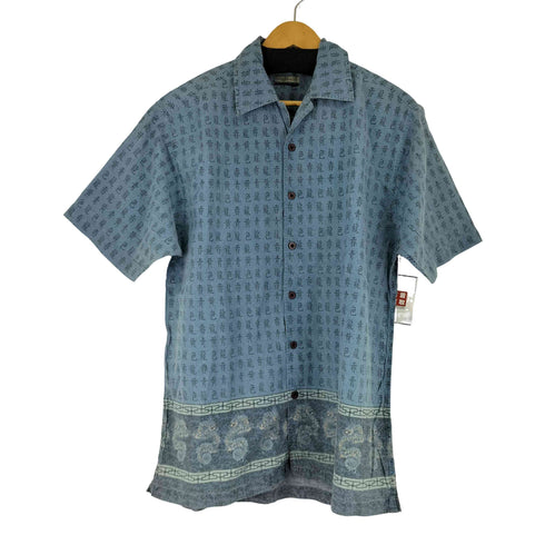 CLOCKHOUSE 総柄 S/S 開襟シャツ メンズ import:L