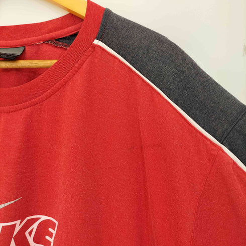 ナイキ NIKE DRY-FIT ロゴプリント ラグランスリーブ Tシャツ メンズ import:XL