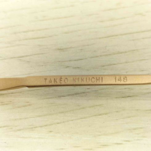 タケオキクチ TAKEO KIKUCHI ゴールドフレーム サングラス メンズ 46□20-137