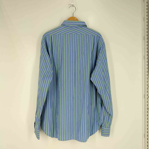 ポロバイラルフローレン Polo by RALPH LAUREN 90s イタリア製 ノーポニー ストライプ シャツ メンズ 18
