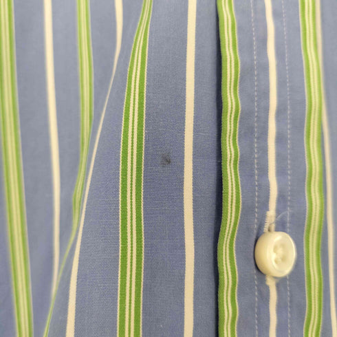ポロバイラルフローレン Polo by RALPH LAUREN 90s イタリア製 ノーポニー ストライプ シャツ メンズ 18