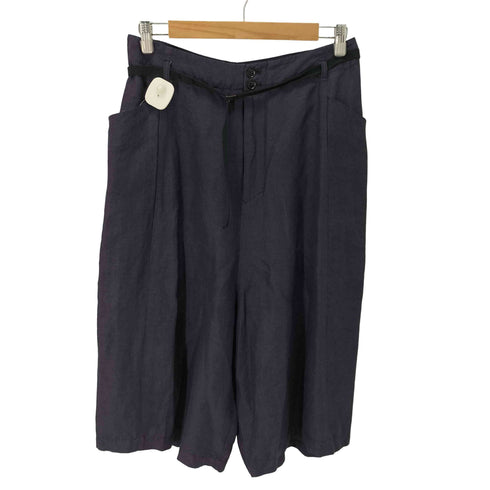 パドカレ pas de calais リネン レーヨン 七分ワイドパンツ レディース JPN:36