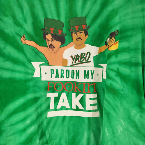 カラートーン colortone タイダイ柄フロントプリント S/S Tシャツ メンズ import:XL