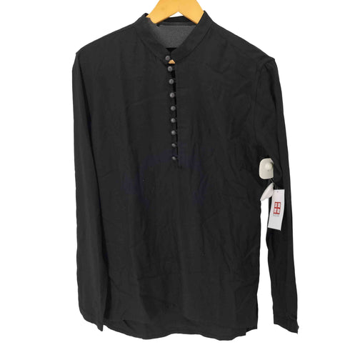 サンローランパリ SAINT LAURENT PARIS L/S ヘンリーネックレーヨンシャツ メンズ