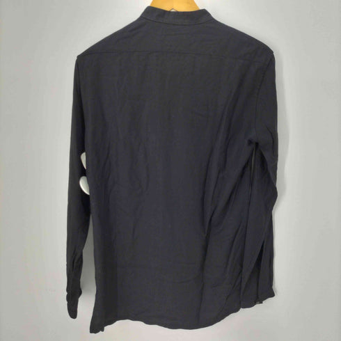 サンローランパリ SAINT LAURENT PARIS L/S ヘンリーネックレーヨンシャツ メンズ