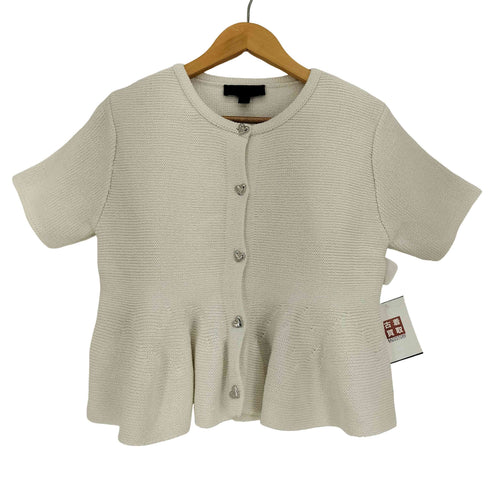 ザラ ZARA ペプラムニットジャケット レディース import:S
