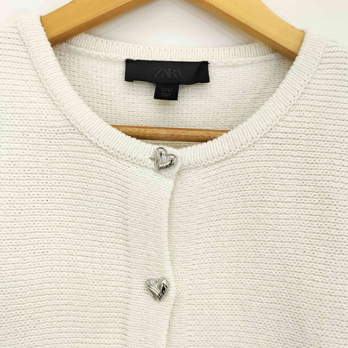 ザラ ZARA ペプラムニットジャケット レディース import:S