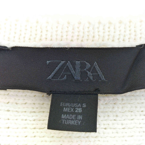 ザラ ZARA ペプラムニットジャケット レディース import:S