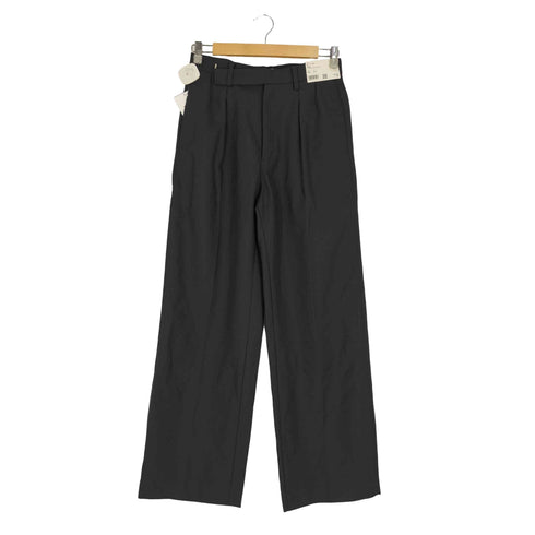 ユニクロユー UNIQLO U ウールブレンドタックパンツ レディース ウエスト64cm ヒップ91cm