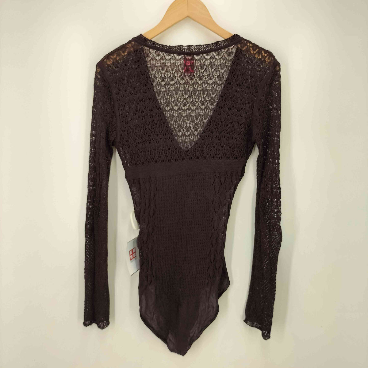 USED古着(ユーズドフルギ) {{FETICO}} 24AW LACE KNIT V-NECK BODY 中古 古着 0802 FETICO 24AW LACE KNIT V-NECK BODYSUITS レディース JPN：2
