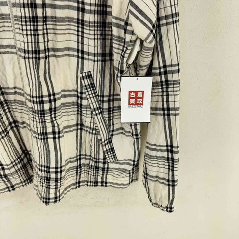 ザラ ZARA チェック柄フルジップブルゾン メンズ