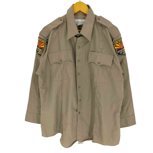 Martin‘s デカ襟 フラップポケット エポレット 企業ロゴ ワッペン L/S シャツ メンズ 17 1/2