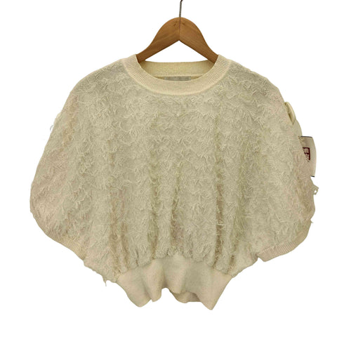 クラネ CLANE 23SS FRINGE ARCH SLEEVE KNIT TOPS フリンジ アーチ スリーブ ニット トップス レディース JPN:1