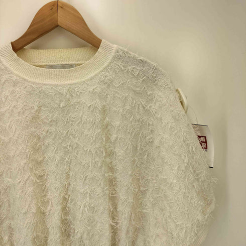 クラネ CLANE 23SS FRINGE ARCH SLEEVE KNIT TOPS フリンジ アーチ スリーブ ニット トップス レディース JPN:1