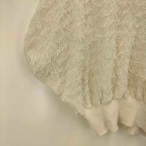 クラネ CLANE 23SS FRINGE ARCH SLEEVE KNIT TOPS フリンジ アーチ スリーブ ニット トップス レディース JPN:1