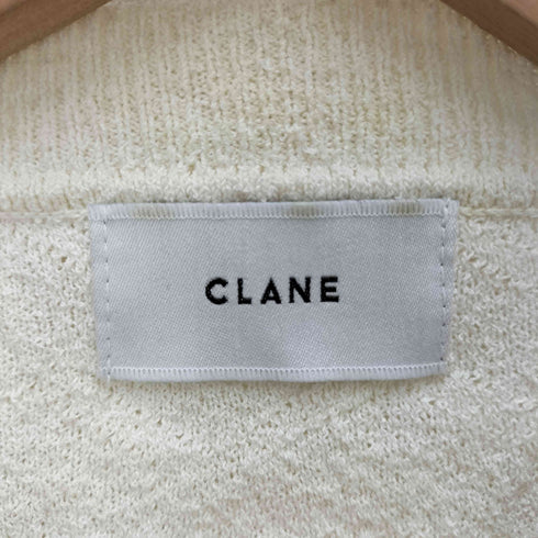 クラネ CLANE 23SS FRINGE ARCH SLEEVE KNIT TOPS フリンジ アーチ スリーブ ニット トップス レディース JPN:1
