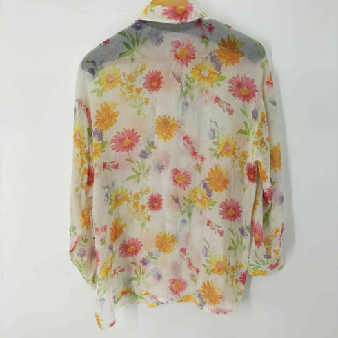 maria fllodi シアー花柄シャツ レディース