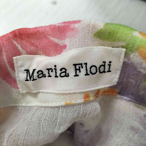 maria fllodi シアー花柄シャツ レディース