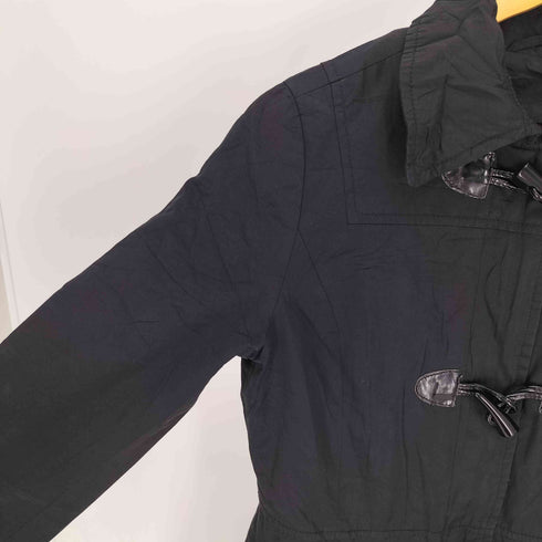 ノーティカ NAUTICA チェック柄 ライナー付き シェル ミックスファブリック ジップアップ ダッフルコート レディース import:XS