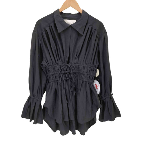 ステュディオス STUDIOUS 23AW Gathered Waist Shirt ギャザーウエストシャツ レディース FREE