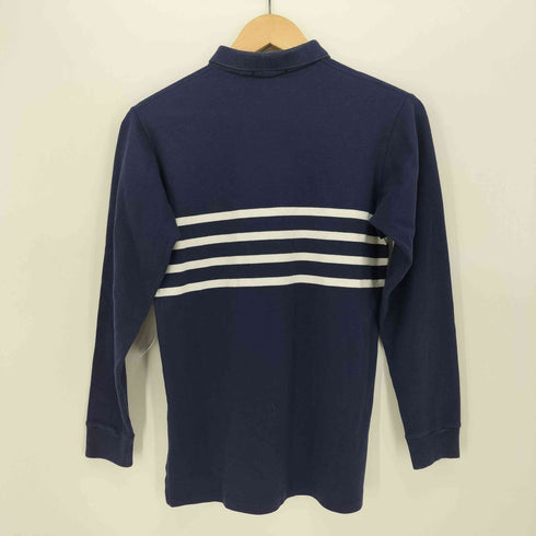 ポロバイラルフローレン Polo by RALPH LAUREN 80s USA製 緑タグ ポニー刺繍 ボーダー 長袖ポロシャツ レディース import:L