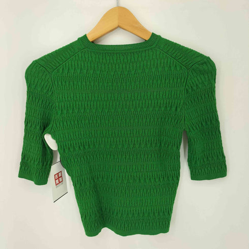 マメクロゴウチ Mame Kurogouchi 22SS Geometric Ribbed Knitted Top レディース JPN:2