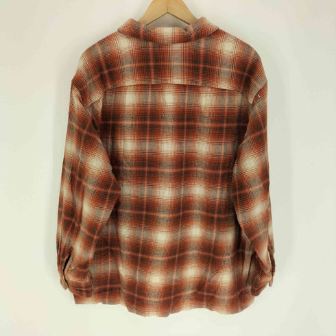 リーバイス Levis RELAXED 赤タブ オンブレチェック ジップアップ シャツ ジャケット メンズ import:L