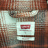 リーバイス Levis RELAXED 赤タブ オンブレチェック ジップアップ シャツ ジャケット メンズ import:L