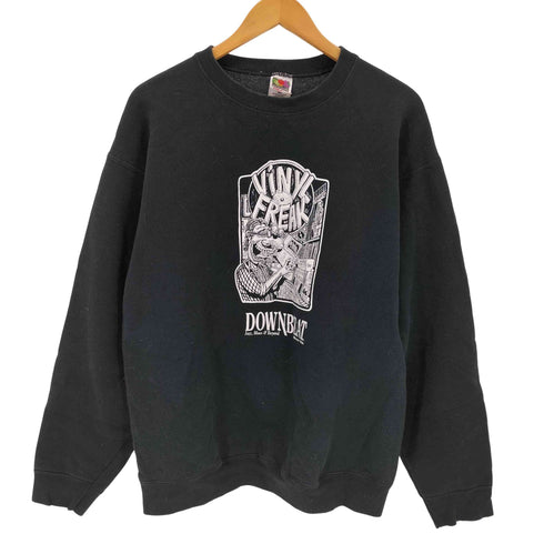 フルーツオブザルーム FRUIT OF THE LOOM DOWN BEAT MAGAZINE VINYL FREAK スウェット 裏起毛 メンズ import:XL