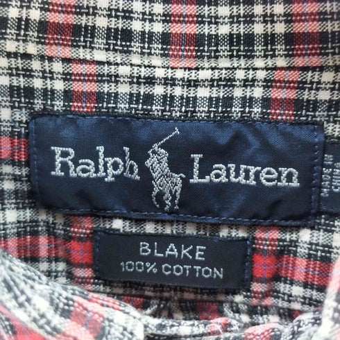 ラルフローレン RALPH LAUREN BLAKE スモールポニー刺繍 半袖BDチェックシャツ メンズ import:S