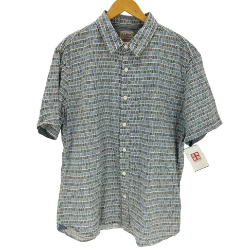 エルエルビーン L.L.Bean インド製 総柄S/Sシャツ メンズ import:L