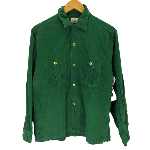 シアーズ Sears 50-60S オープンカラーコーデュロイシャツ メンズ import:M