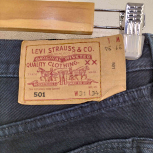 リーバイス Levis 90-00S ユーロモデル 501 ストレートデニムパンツ ボタン裏299 後染め メンズ 31/34
