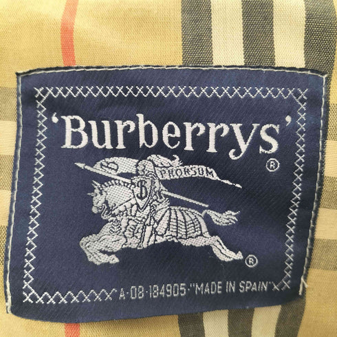 バーバリーズ BURBERRYS MADE IN SPAIN 裏地ノヴァチェックステンカラーコート メンズ