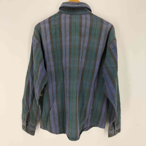ファイブブラザー FIVE BROTHER 70-80S USA製 三角タグ ブラックウォッチ チェックフランネルシャツ メンズ import:L