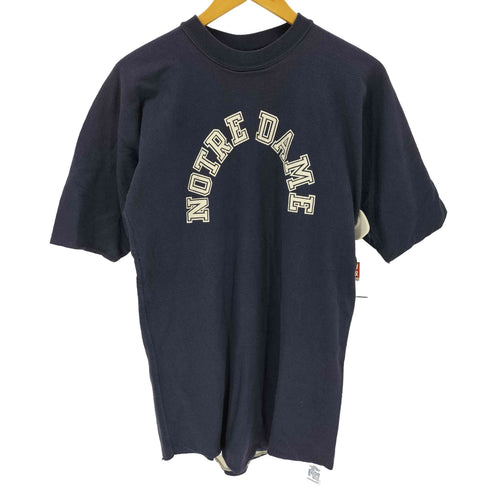 ラッセルアスレチック RUSSELL ATHLETIC 80-90S USA製 NOTREDAME 五分袖 カレッジロゴTシャツ メンズ import:XL