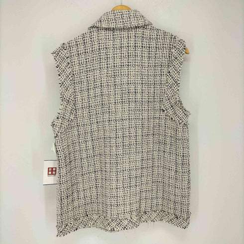 ザラ ZARA 金釦 ツイード ジレ ベスト レディース import:S