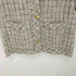 ザラ ZARA 金釦 ツイード ジレ ベスト レディース import:S