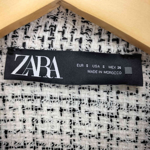 ザラ ZARA 金釦 ツイード ジレ ベスト レディース import:S